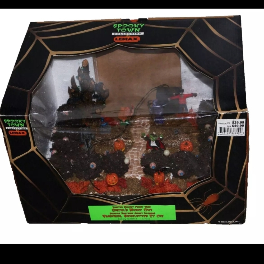 Lemax haunted front yard ❗no plug / as is _ Halloween